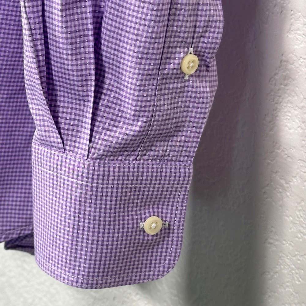 Gitman Bros Allen‎ Edmonds Trim Fit Check Button Down Shirt USA XL 17.5 35/36 - Picture 4 of 9